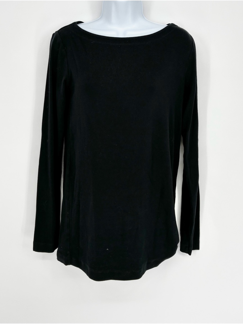 GAP Maternity Black Long Sleeve Boatneck Knit Top Size M